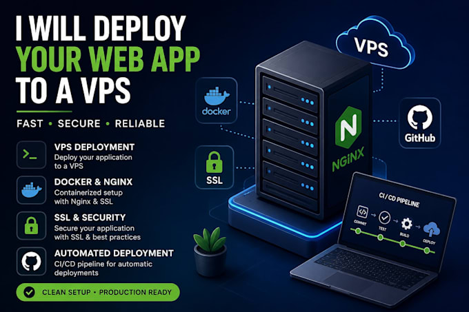 deploy and configure your nodejs application on your vps