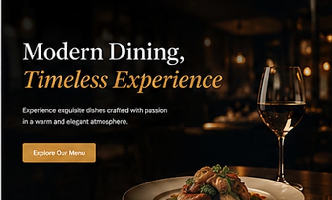 design a modern responsive restaurant website