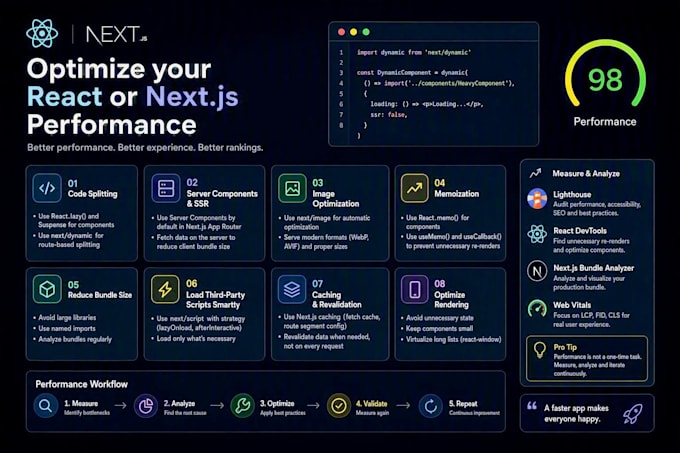 optimize your react or nextjs performance