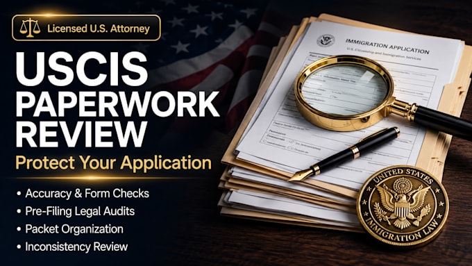organize and review your uscis application documents as an attorney