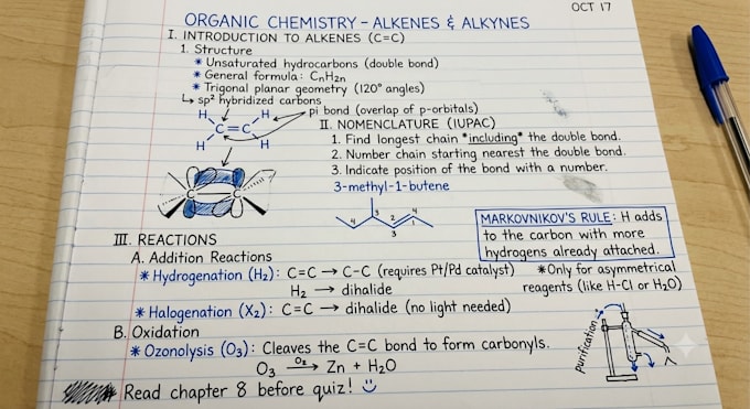 write neat handwritten notes and assignments