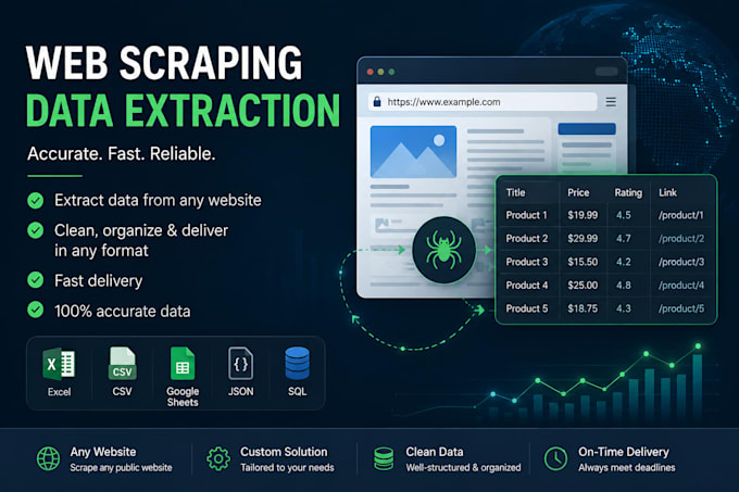 do web scraping and data collection