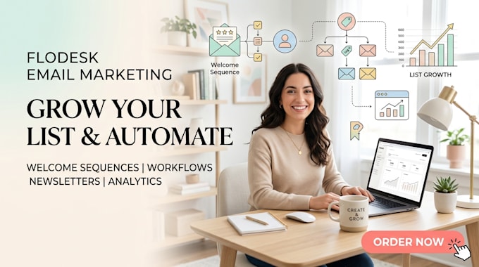 setup flodesk email marketing automation workflow, welcome sequence and campaign