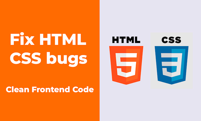 fix html, css layout and responsive bugs fast