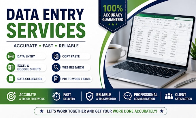 do data entry, copy paste, web research and excel work
