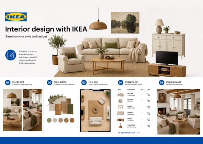 design your ikea home or airbnb