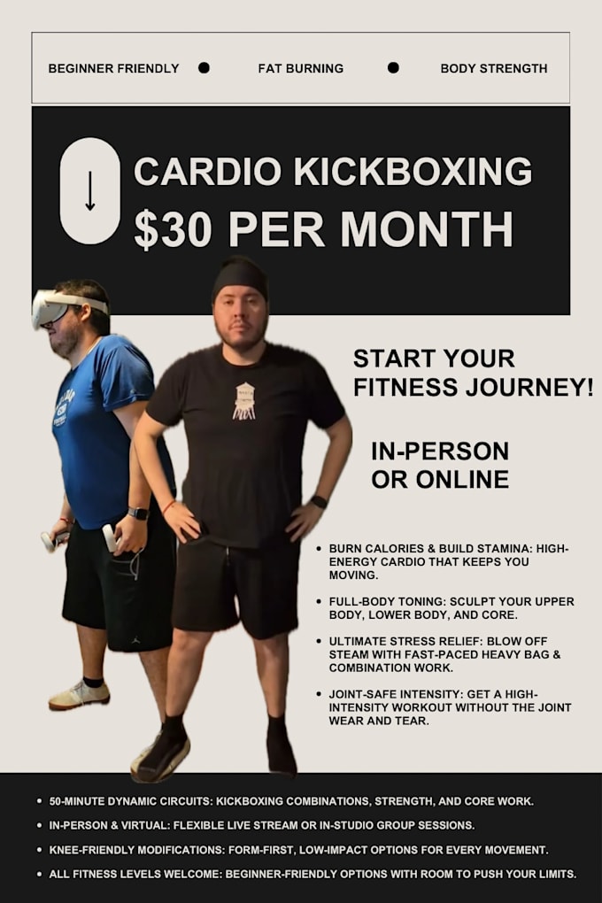 be your virtual cardio kickboxing instructor and fitness coach