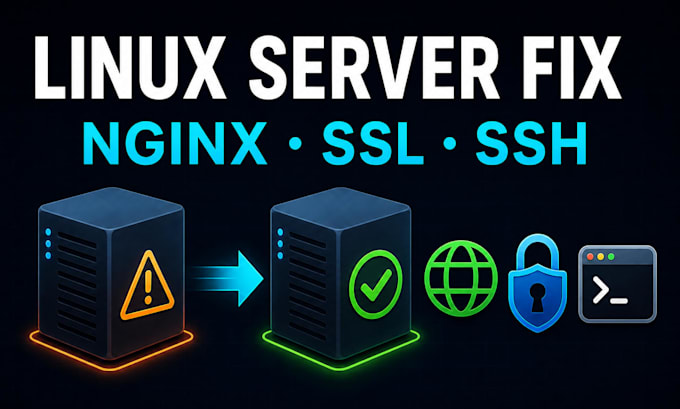 fix one clearly defined linux vps or website server issue