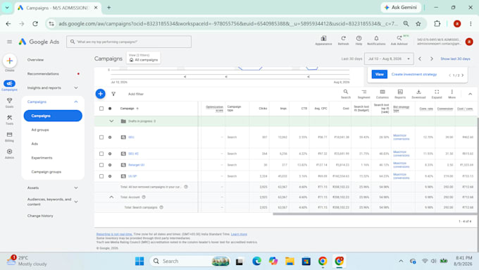 run google ads for education consultancy