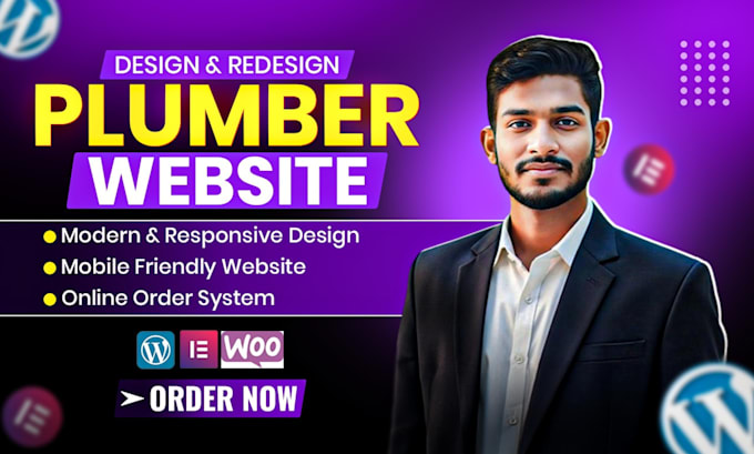 design modern plumbing website for more leads