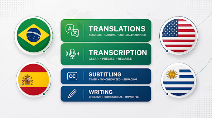 do translation and writing projects