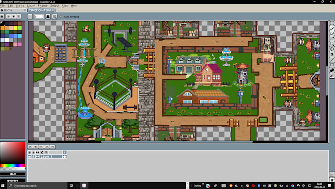 make 2d pixel art animation sprite sheet pixel game character pixel background