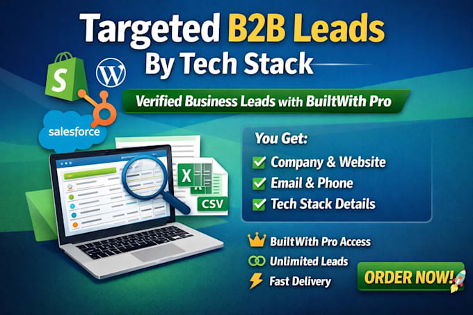 provide targeted leads using builtwith pro technology data