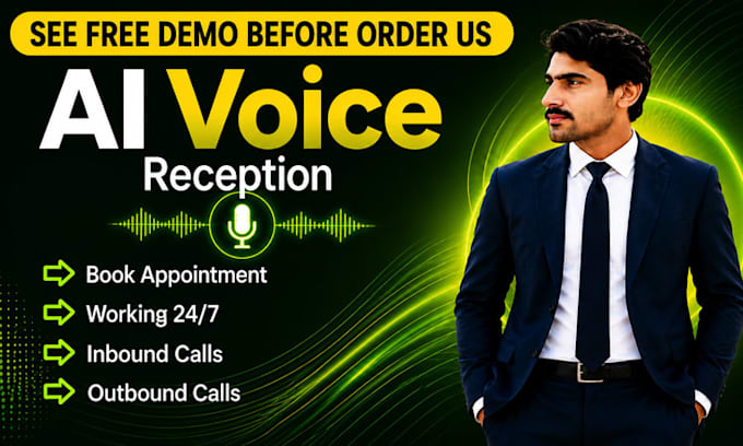 develop ai voice receptionist for call and book appointment
