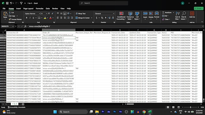 clean, format, merge, split excel data