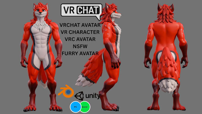 do anime vrchat avatar furry vrchat avatar custom wolf fursona vrchat avatar