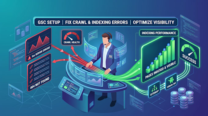 setup google webmaster and fix search console errors