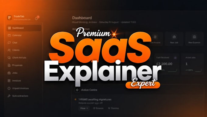 create a custom saas explainer and product demo video