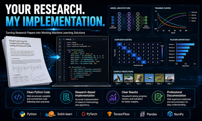 implement your machine learning research paper in python