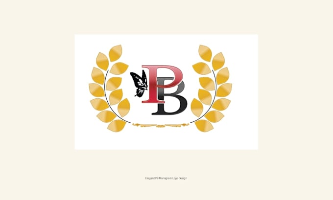 design luxury monogram logo with elegant  brand identity