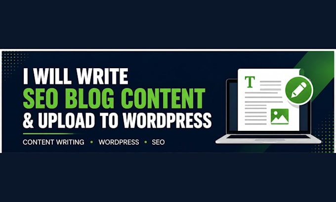 write and upload blog content to your wordpress site