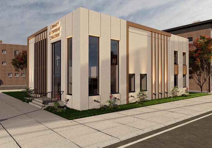 design exterior facades and create realistic 3d renders
