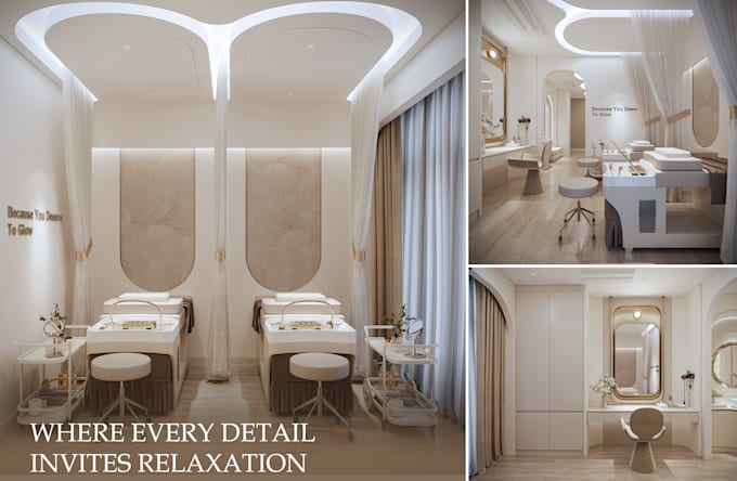 design a spa wellness or beauty interior for you