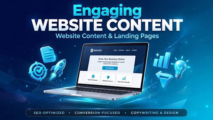 write engaging website content and landing pages