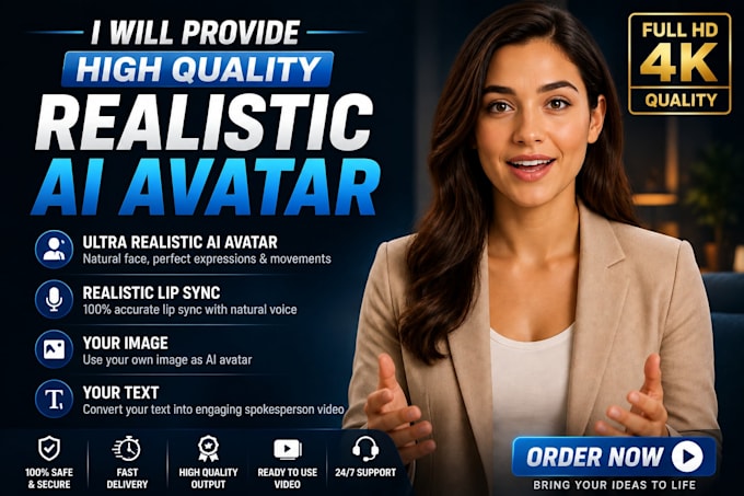 provide high quality realistic ai avatar videos