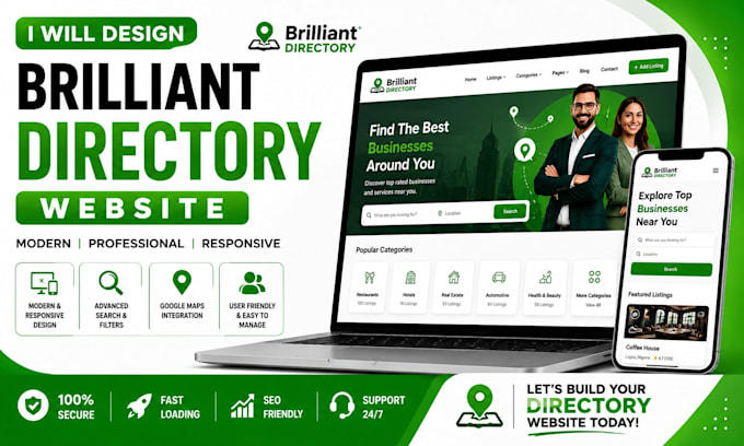 brilliant directory brilliant directory website directory website design