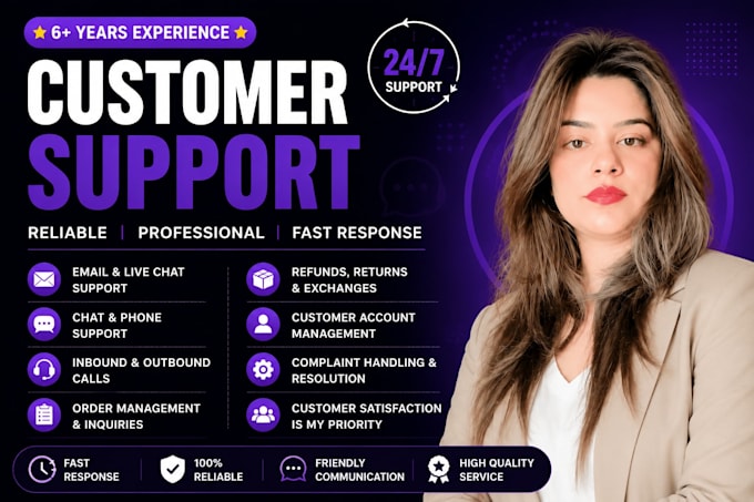 be your customer service representative, email and live chat agent