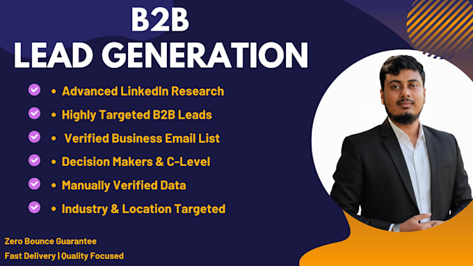 do b2b lead generation, linkedin research and prospect email list