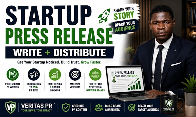 create and distribute a professional startup press release to top media sites