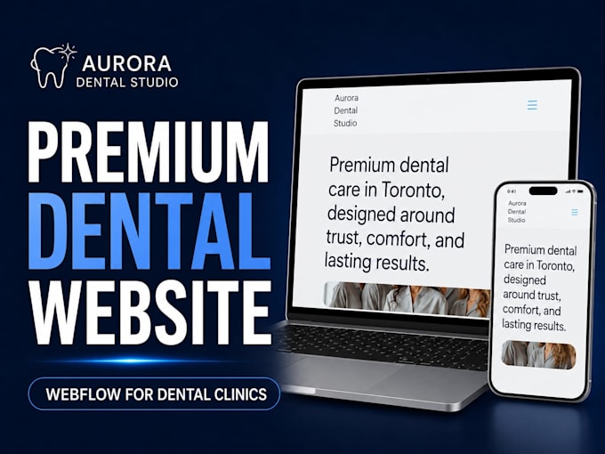 design a modern dental website in webflow