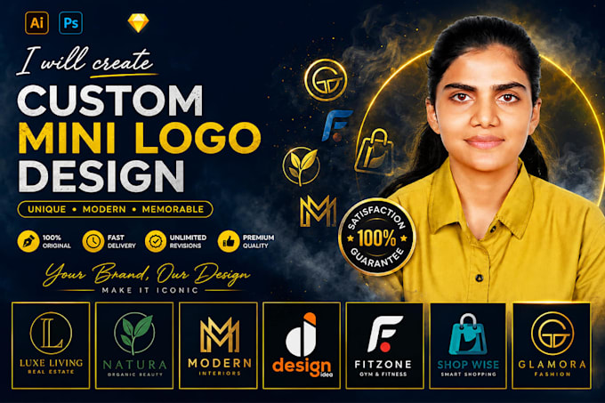 create custom mini logo design for your brand