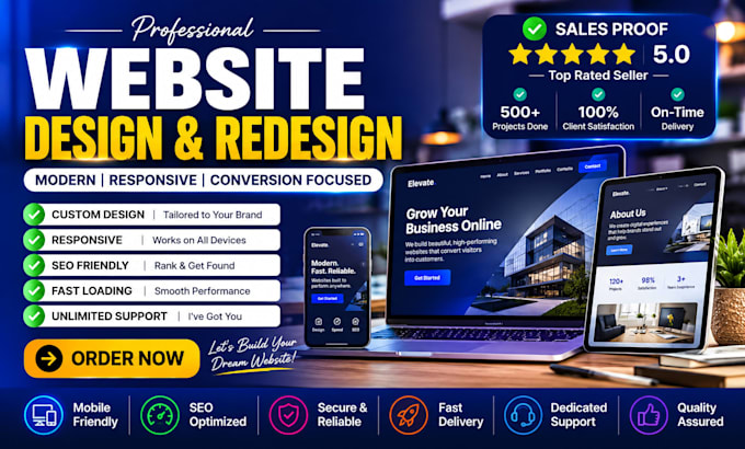 design a responsive website that converts visitors