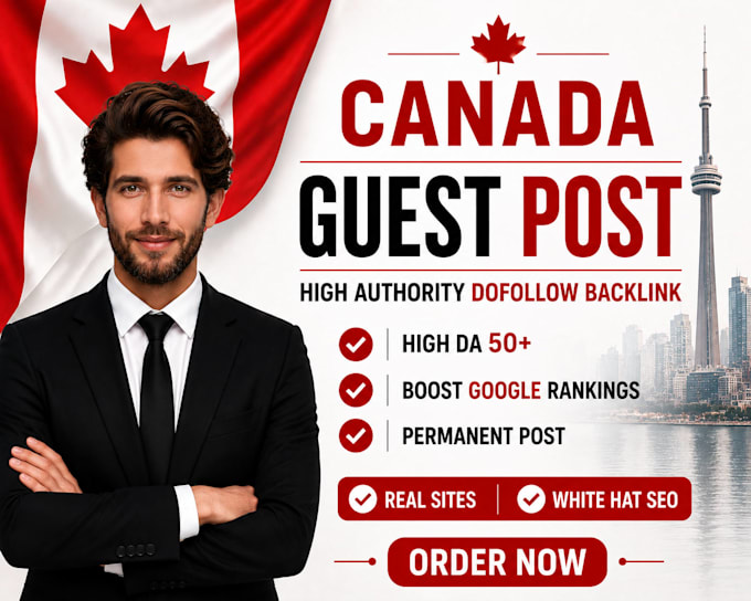 build high da canada dofollow guest post backlinks