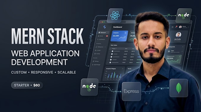 build custom mern stack or react js web application