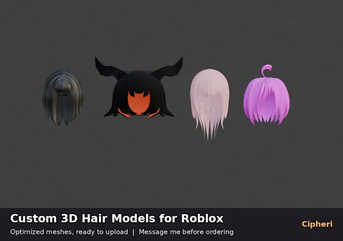 create custom 3d hair for your roblox avatar