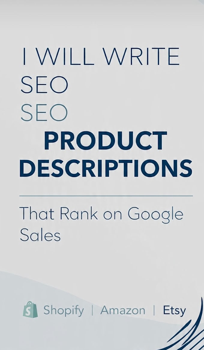 write SEO product descriptions and ecommerce content
