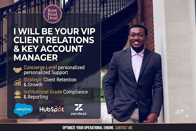 be your VIP client relations and key account manager