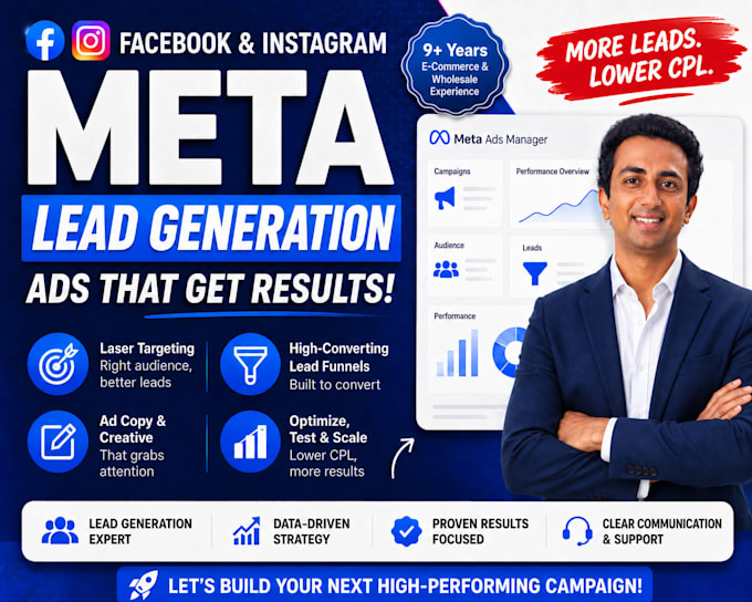 create and manage meta lead generation ads