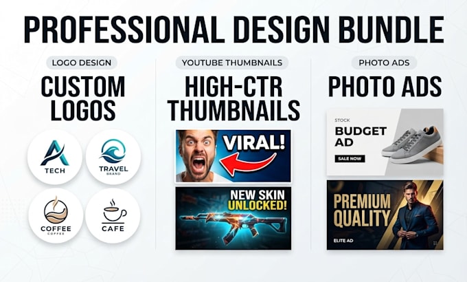 design striking thumbnails, ads, and brand art