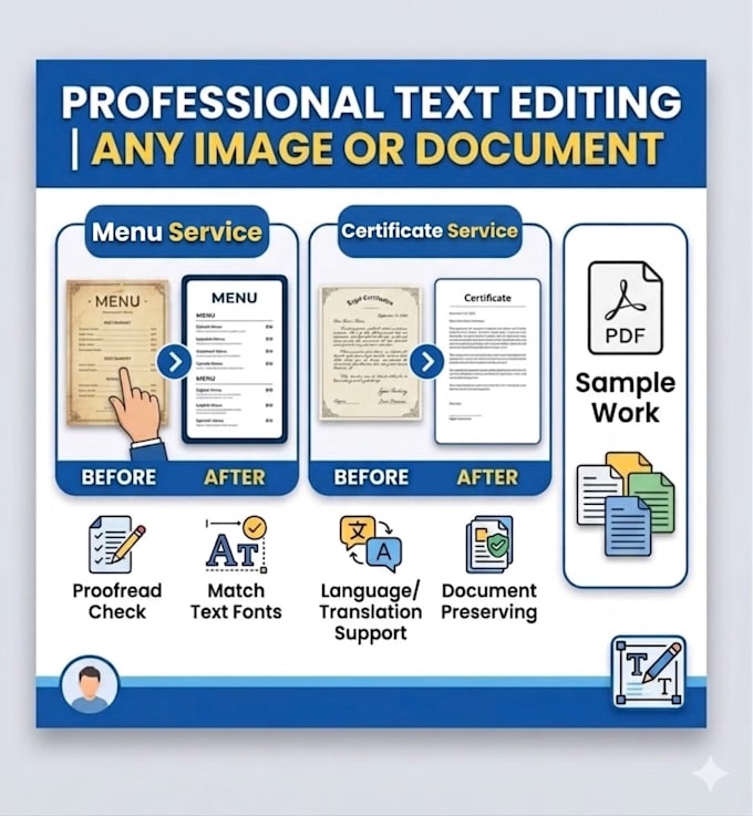 edit change or replace text inside any image professionally