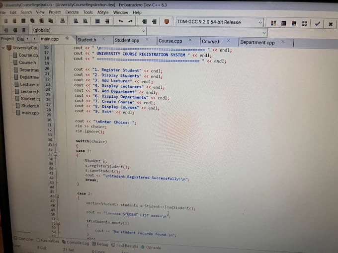 do cpp programming oop tasks and fix c plus plus bugs