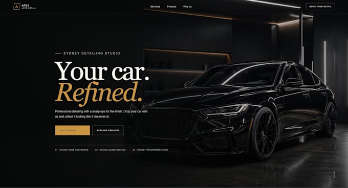 design a modern personal brand website