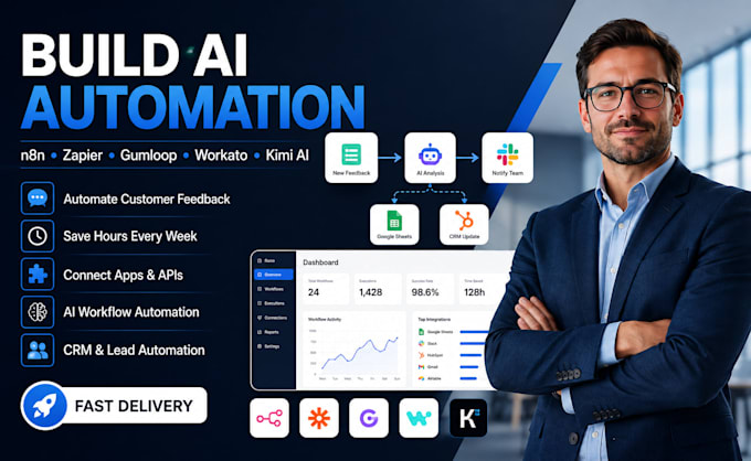 build uber app customer feedback kimi ai zapier gumloop n8n workato automation