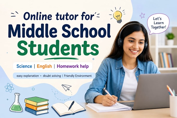 teacher middle school students