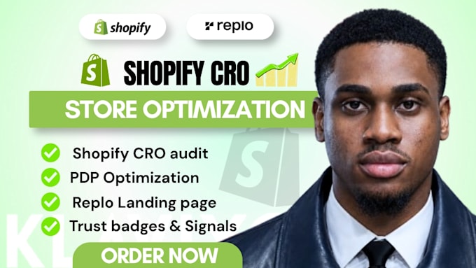 do shopify cro replo landing page and product page design