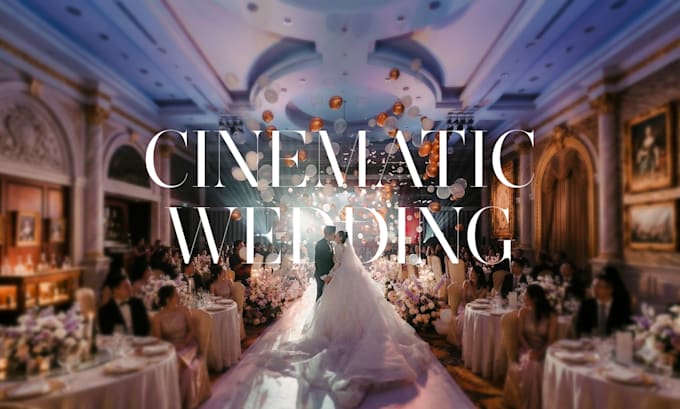 edit cinematic wedding videos and highlights